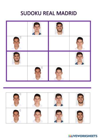 Sudoku real madrid 2