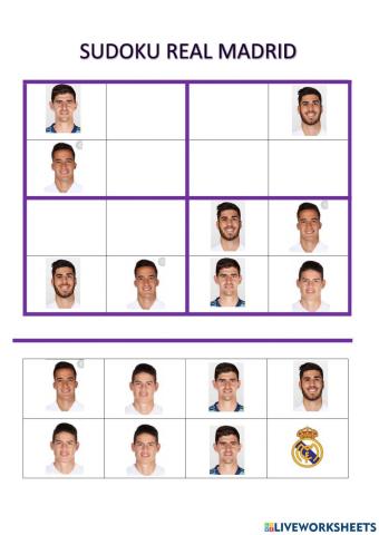 Sudoku real madrid 3