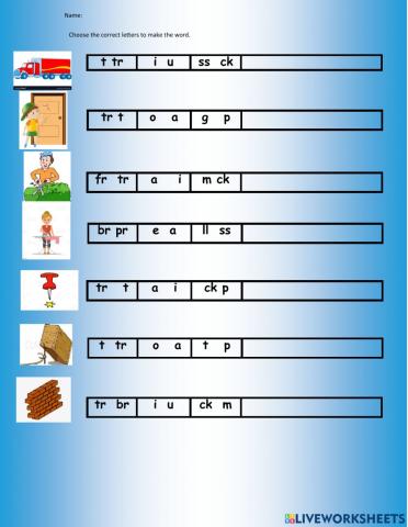 Spelling Beginning Blends 2-4-33