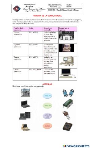 Historia de la computadora