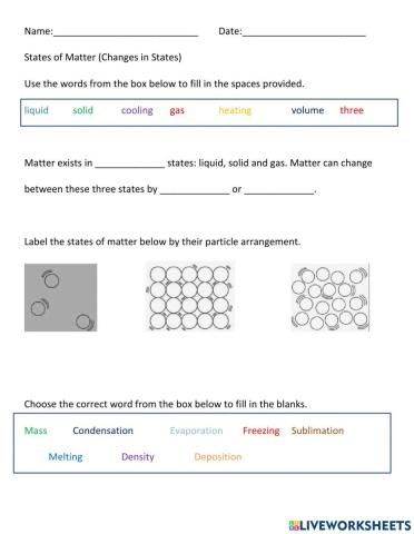 Matter: Changes in States