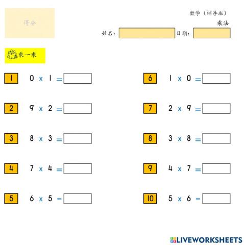 乘法 (nxn) set2