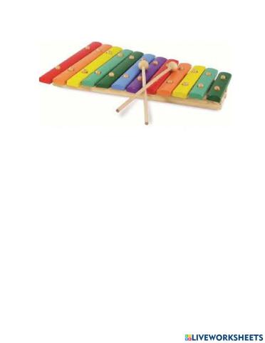 Les notes du xylophone