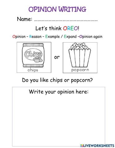 Opinion Oreo