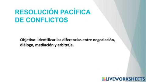 Resolucion de conflictos