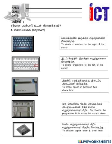 Computer keyboard Keys