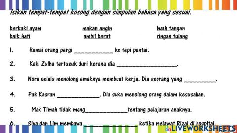 Simpulan bahasa tahun 2