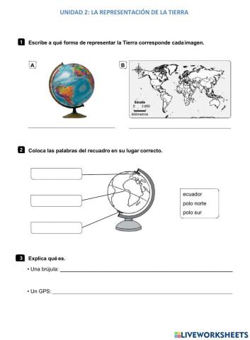 Unidad 2: la representación de la Tierra