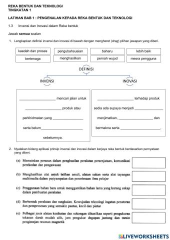 1.3 Invensi dan Inovasi dalam Reka Bentuk