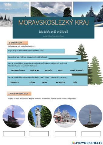 Moravskoslezský kraj-Jak dobře znáš svůj kraj?