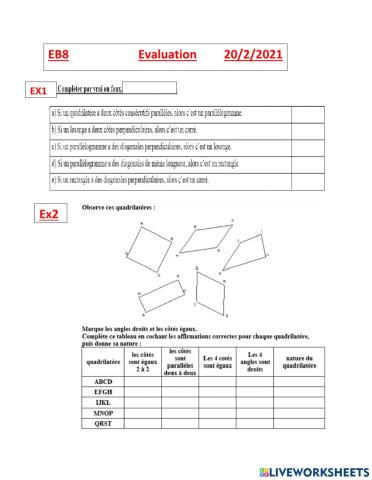 Quadrilatere