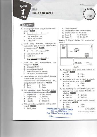 Peperiksaan Akhir Tahun Fasa 1 (Geografi Ting.3 2021)