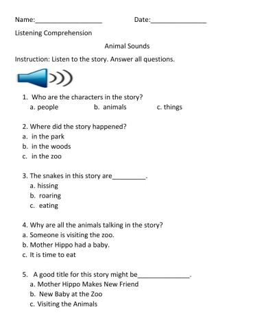 Listening Comprehension