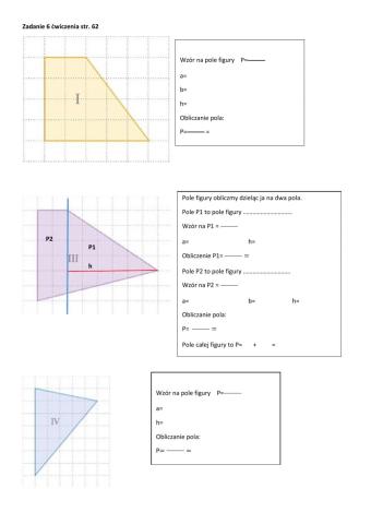 Zadanie 6 ćwiczenia str 62 klasa 6