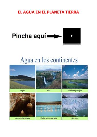 El agua en el planeta tierra