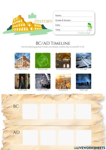 BC-AD Timeline (HuntersWoodsPH Montessori History)