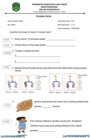 Penilaian Harian T6 ST3