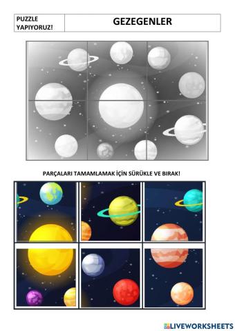 Gezegenler puzzle