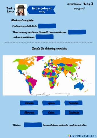 Unit 4:Looking at maps