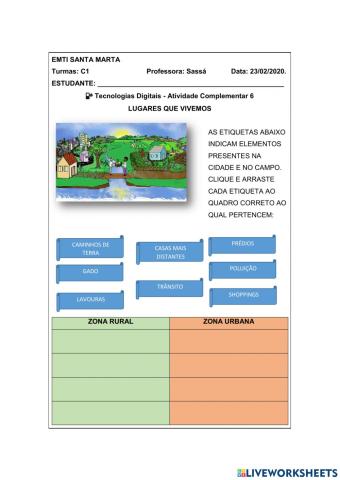 Elementos da cidade e do campo