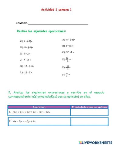 Leyes de los signos