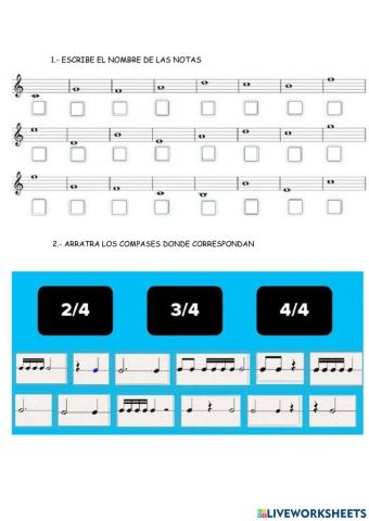 Notas y compases