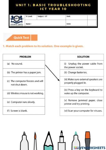 Basic troubleshooting