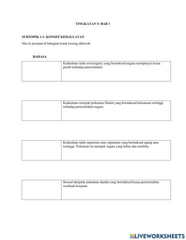 Sejarah tingkatan 5 kssm bab 1(1.1)