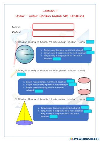 Materi unsur - unsur bangun ruang