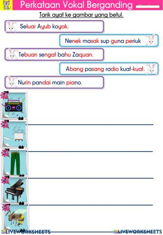 Kemahiran diftong dan vokal berganding