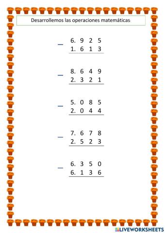 Restas Repaso 3º