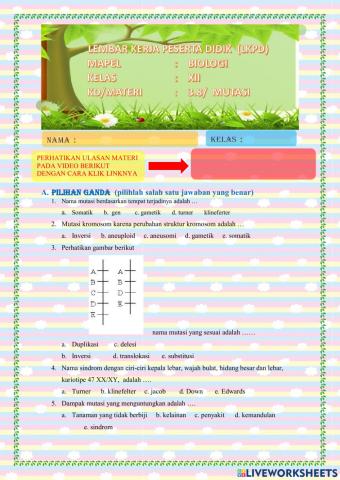 Lkpd biologi kelas xii