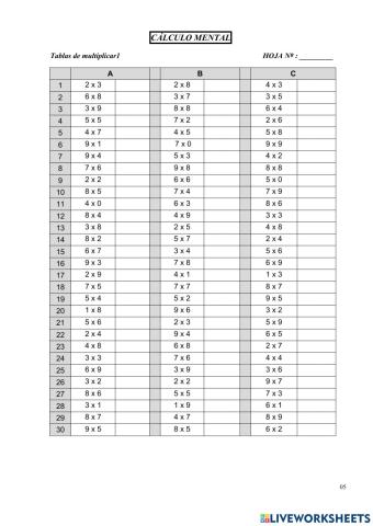 Calculo mental