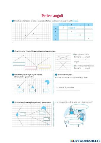 Geometria : rette e  angoli