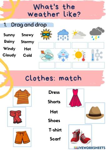 Vocabulary: Weather -Clothe
