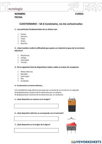 Examen electricidad 1