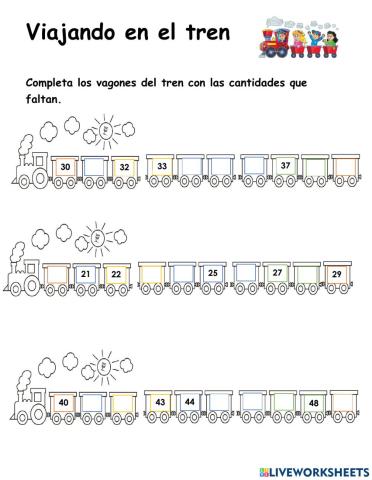 Completar cantidades hasta el 49