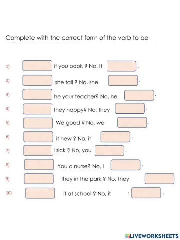 Verbe negative and questions