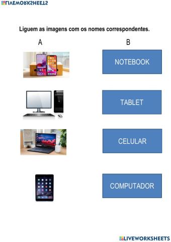 Atividades de informática-ligue as imagens