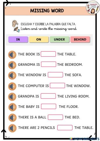 Prepositions listening