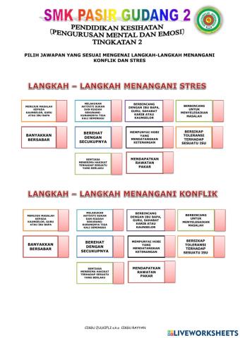 Tangani konflik dan stres