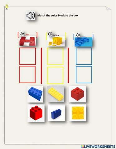 Sorting color block - blue, yellow, red - DC,  Emma, George, Dashly, Neo, LN - 1.02