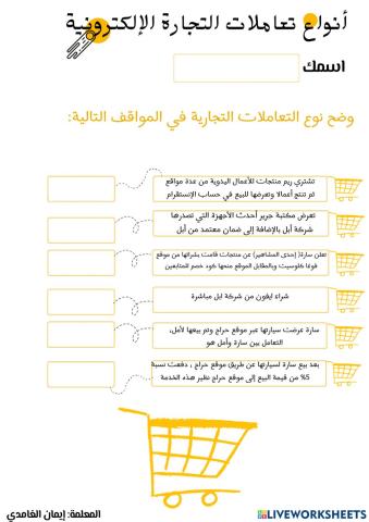 أنواع التعاملات التجارية