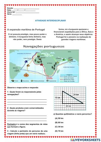 Atividade Interdisciplinar Expansão Marítima