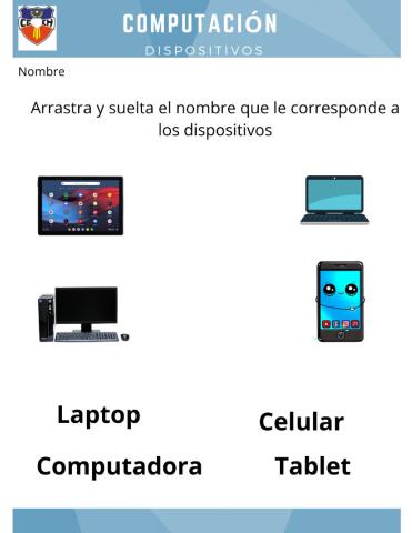 Dispositivos:Celular, Tablet, Laptop