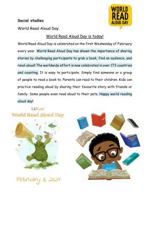 World read aloud day