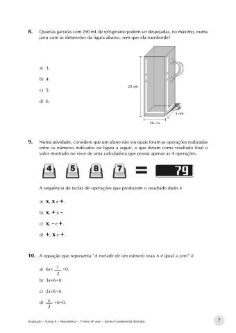 Avaliação diagnóstica 9 ano