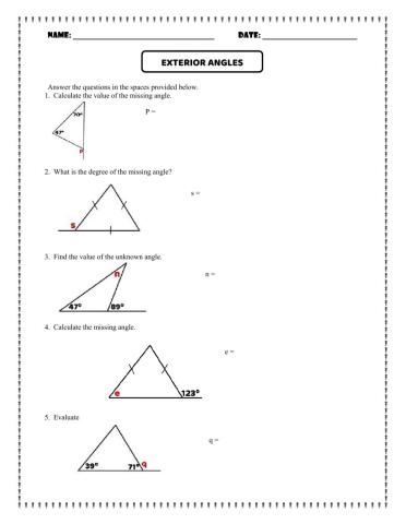 Exterior Angles