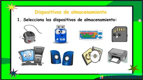 Dispositivos de alamcenamiento