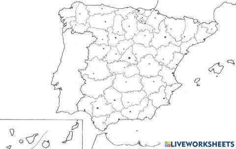 Mapa Provincias España